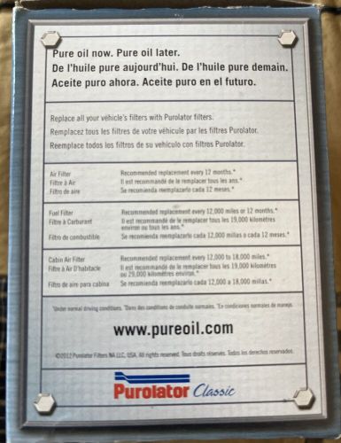 Purolator Classic Oil Filter, Model# L25608. New!, US $9.95, image 3