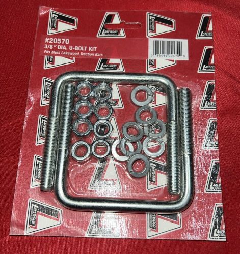 Lakewood 20570 replacement u-bolt kit- 3/8" diameter - 3-1/2" center to center