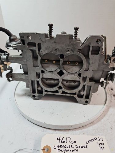4617sa E9 Chrysler Plymouth Dodge Manual 1969 Vintage Original Carburetor, US $400.00, image 2