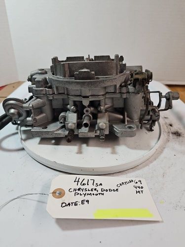 4617sa E9 Chrysler Plymouth Dodge Manual 1969 Vintage Original Carburetor, US $400.00, image 7