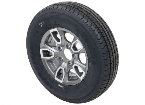 Karrier ST185/80R13 Radial Trailer Tire with 13" Aluminum Wheel - 5 on 4-1/2 - L, US $187.99, image 8