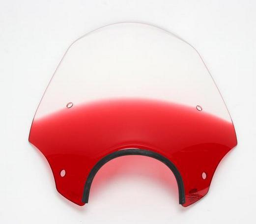 Memphis shades 17 inch el paso windshield ruby for harley