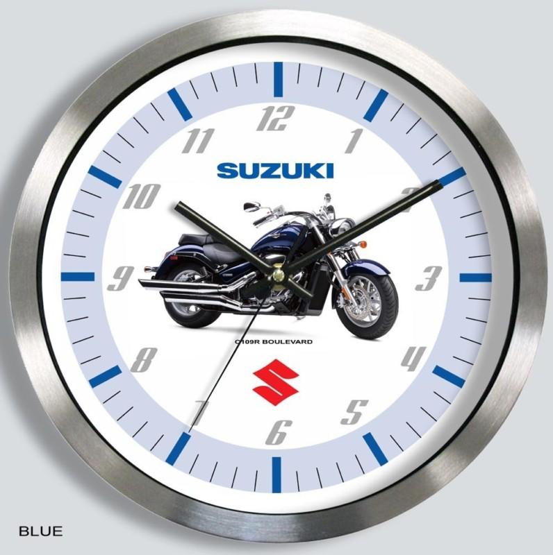 Suzuki boulevard c109r motorcycle metal wall clock se choice of 3 models