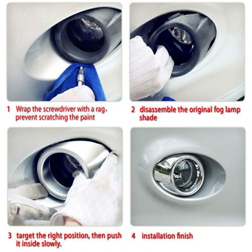 1x Left Chrome Front Fog Light Lamp Cover Bezel Trim For Ford Focus 2012~2014 、, US $13.28, image 3