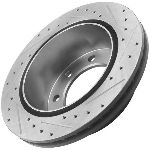 4pcs front rear drilled disc brake rotors for chevrolet silverado 2500 hd ca s19