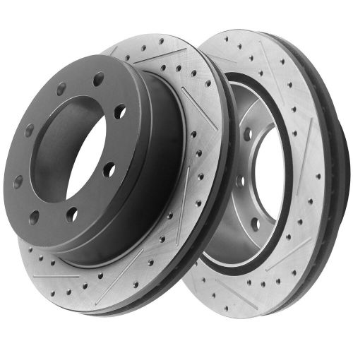 4PCS Front Rear Drilled Disc Brake Rotors for Chevrolet Silverado 2500 HD CA S19, US $261.74, image 2