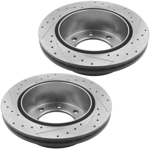 4PCS Front Rear Drilled Disc Brake Rotors for Chevrolet Silverado 2500 HD CA S19, US $261.74, image 3