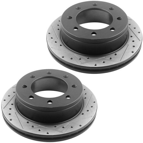 4PCS Front Rear Drilled Disc Brake Rotors for Chevrolet Silverado 2500 HD CA S19, US $261.74, image 4