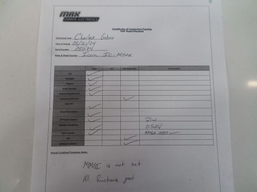 Icom IC-M502 DSC Marine VHF Radio with Attached Mic - *Tested*, US $299.99, image 2