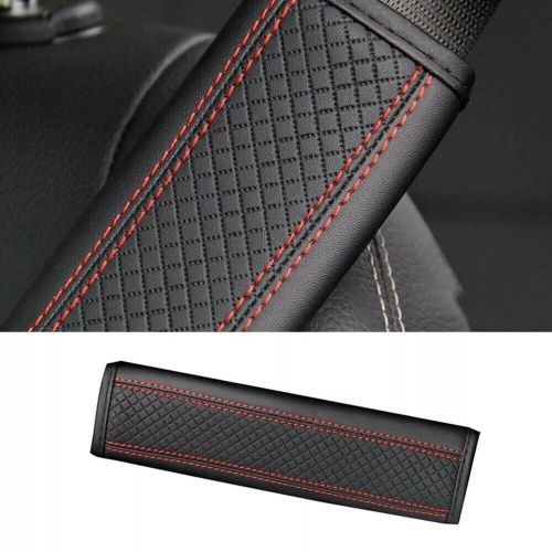 Red 2Pcs Comfortable Carbon Fiber Car Seat Belt Cover Soft Strap Pad Shoulder, US $8.88, image 5