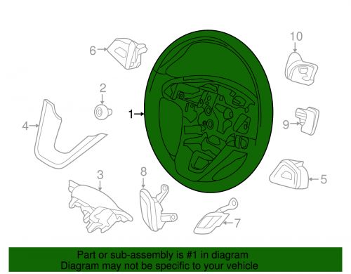 Genuine Ford Kit Steering Wheel FP5Z-3600-PC, US $460.19, image 2