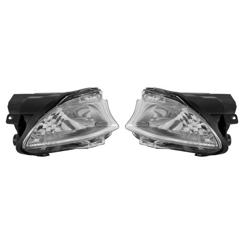 Left+right side clear front bumper fog light lamp for lexus ls460 2007 - 2010