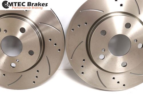 VW Amarok 3.0 TDi 12-21 Front & Rear Drilled Grooved Brake Discs 332mm 300mm, US $, image 4