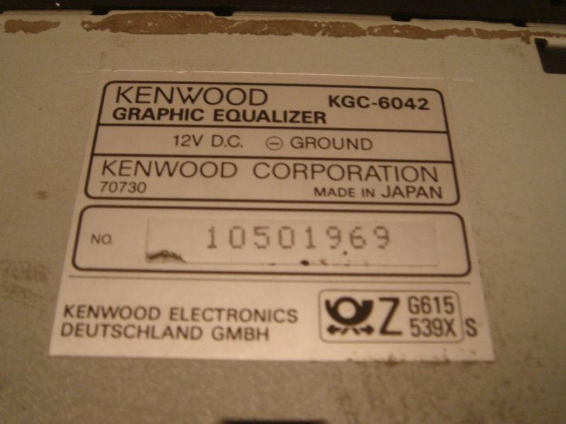 KENWOOD 9 BAND EQ EQUALIZER - KGC-6042- CAR STEREO, US $39.99, image 7
