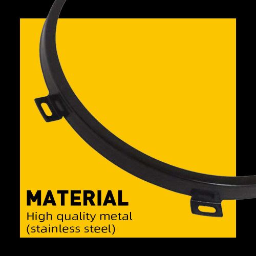 7" Headlight Mounting Bracket Ring Round for Jeep Wrangler JK JKU 2007-18 EXD, US $15.99, image 2