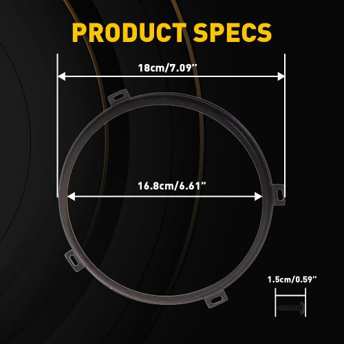 7" Headlight Mounting Bracket Ring Round for Jeep Wrangler JK JKU 2007-18 EXD, US $15.99, image 7