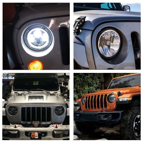 7" Headlight Mounting Bracket Ring Round for Jeep Wrangler JK JKU 2007-18 EXD, US $15.99, image 8