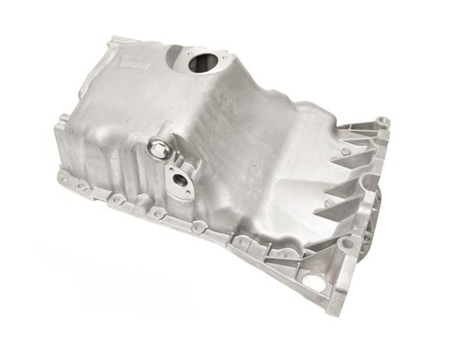 Vw pasat 1.8l (00-05) engine oil pan w/ level sensor hole uro lubricant bellypan