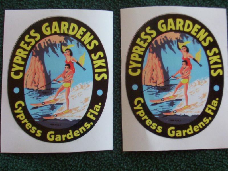Classic cypress garden water ski emblems 50's early 60's