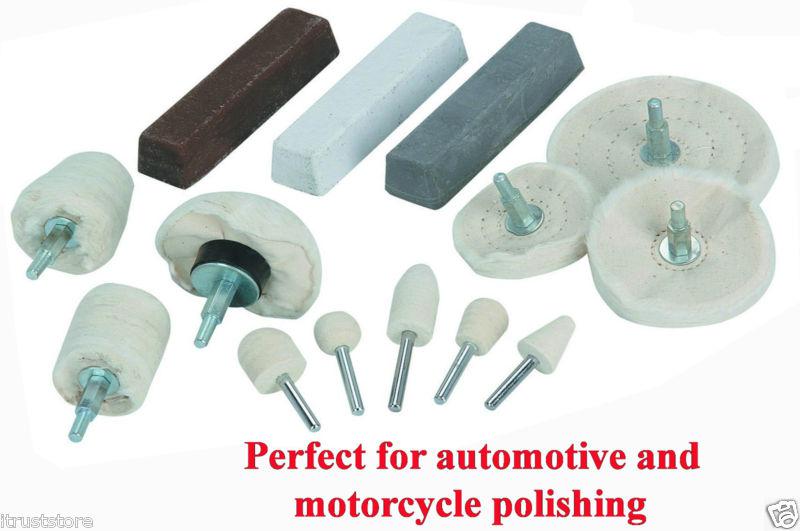 Polishing polisher kit wheels buffer billet aluminum rims detailing buffing