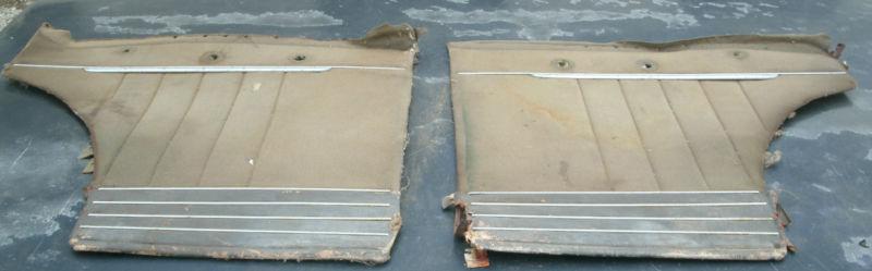 1941 41 40 cadillac series 62 interior door panels rear lh rh original chrome 