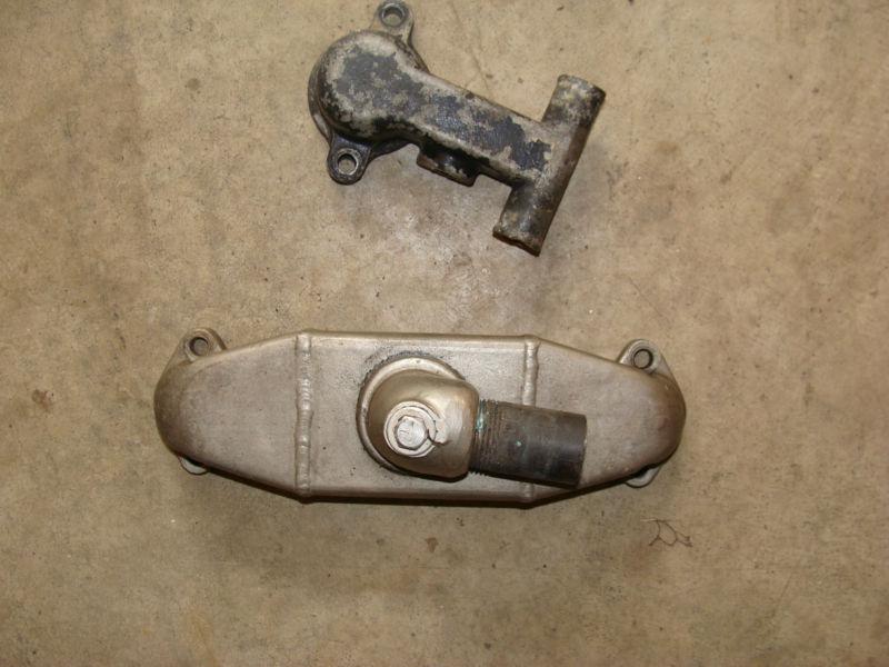 Water crossover 454 502 big block chevy mercruiser thermostat housing bbc 