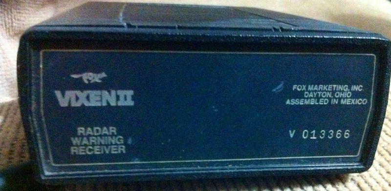 VINTAGE RADAR DETECTOR warning receiver Vixen II 2 Super Fox, US $3.99, image 5