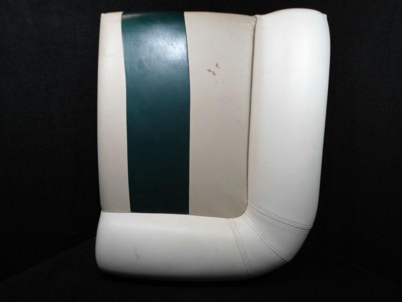 Pontoon engine cover right side green/white/beige furniture seat cushion #ks-41