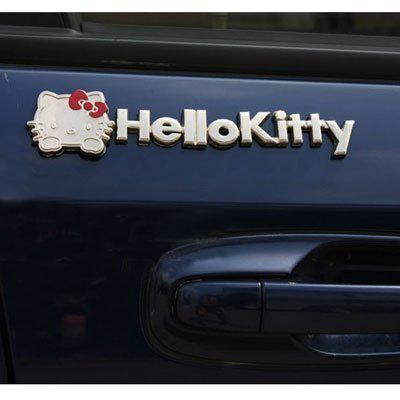 NEW 3D Hello kitty Car Decal Logo Emblem 3M Metal Auto Car Sticker (•.¸.•), US $8.99, image 5