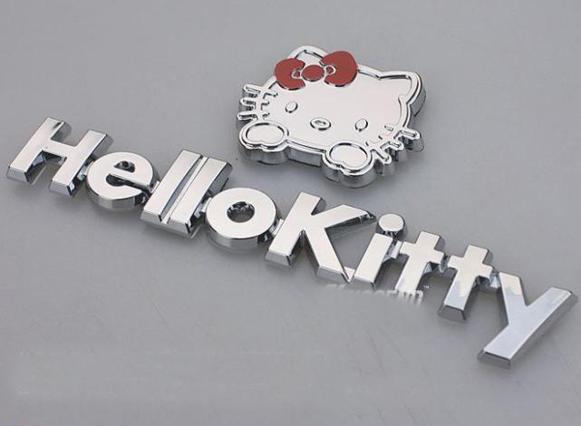 NEW 3D Hello kitty Car Decal Logo Emblem 3M Metal Auto Car Sticker (•.¸.•), US $8.99, image 6