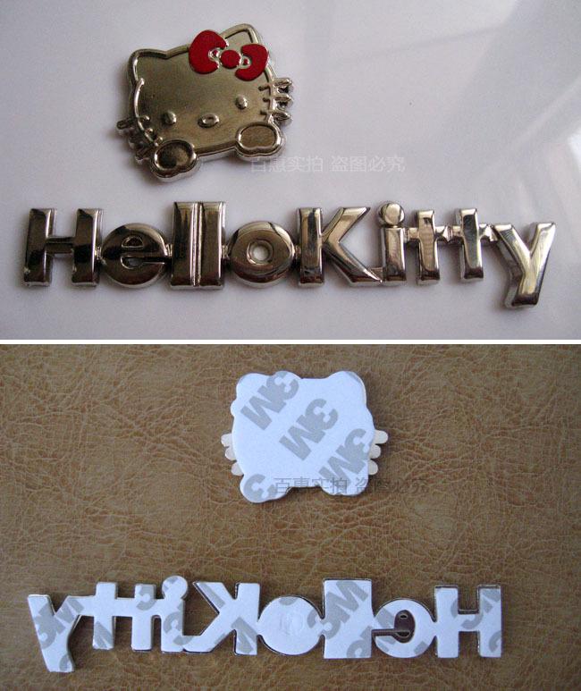 NEW 3D Hello kitty Car Decal Logo Emblem 3M Metal Auto Car Sticker (•.¸.•), US $8.99, image 7