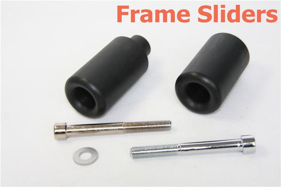 No drill frame slider crash protector fit 2003 2004 suzuki gsxr 1000 gsx-r black