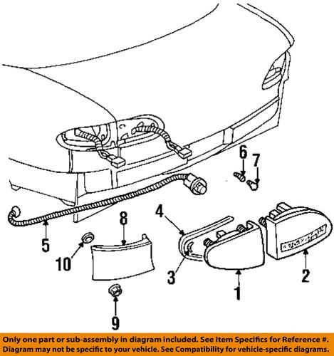 Chevrolet gm oem 5978320 tail lamp assembly