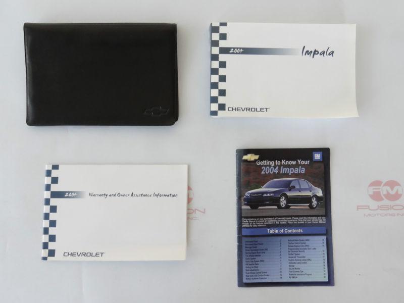 2004 chevrolet impala owners manual set with case 
