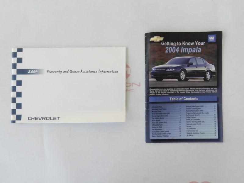 2004 Chevrolet Impala Owners Manual Set with Case , US $17.99, image 3