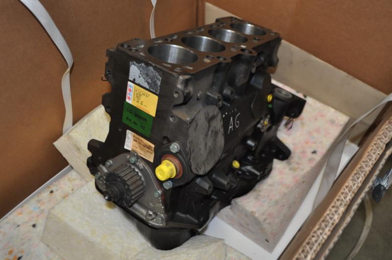 88-90 vw/audi 1.6l 4 cyl. turbo diesel, factory rebuilt short block, codes:ra,sb