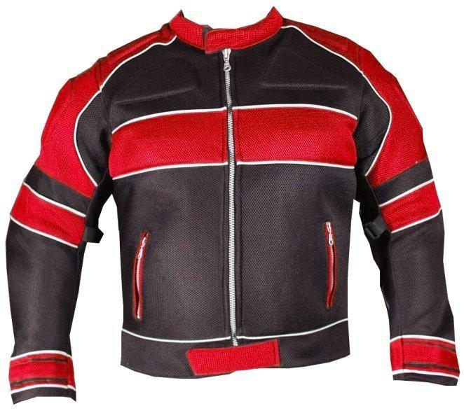 New mens hot weather mesh motorcycle jacket red 38