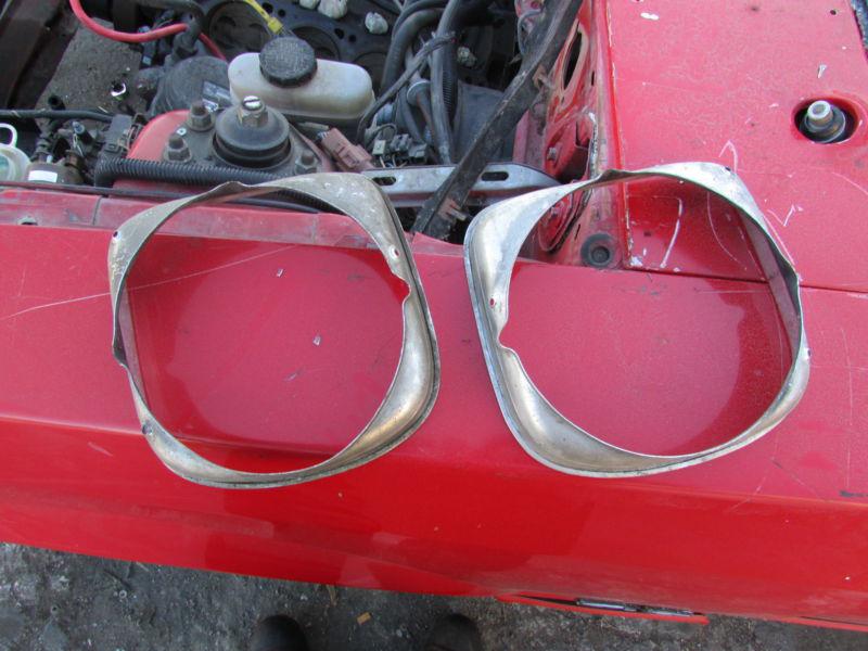 CHEVY NOVA 1973 -- FRONT HEADLITE BEZELS - pair, US $15.00, image 2