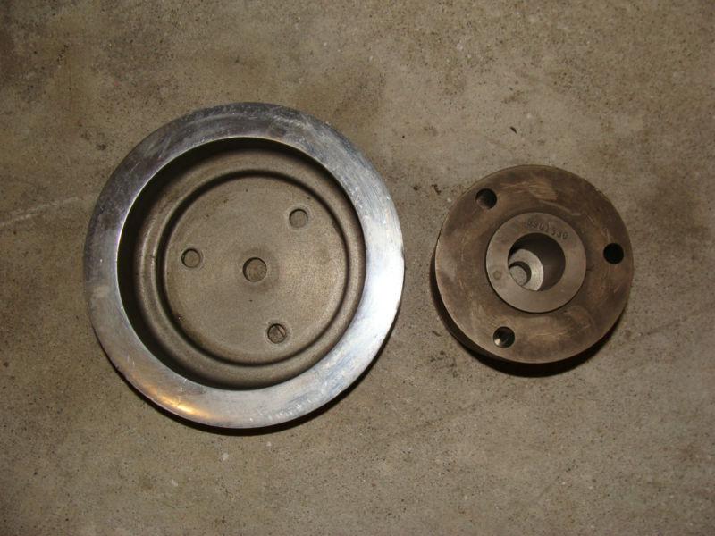 Supercharger pulley 10 groove blower marine spacer rib weiand bbc chevy b&m