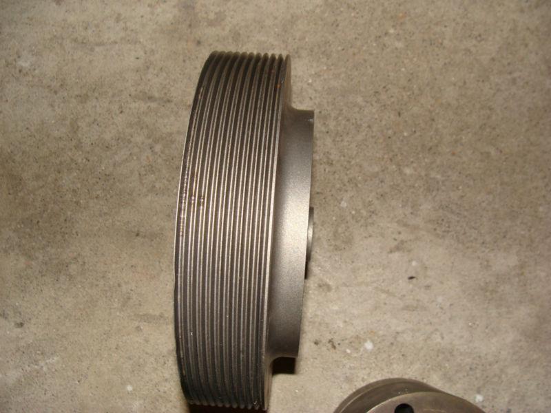 Supercharger Pulley 10 Groove Blower Marine Spacer Rib Weiand BBC Chevy B&M, US $275.00, image 3