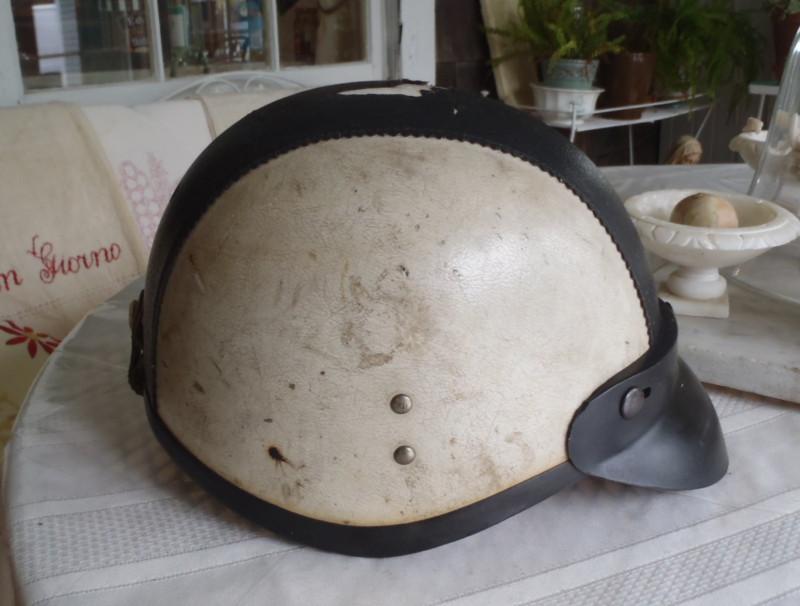 Vintage Motorcycle Helmet vinyl covered w visor, US $65.00, image 2