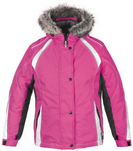 Choko youth girl's powder snowmobile jacket fuchsia 10