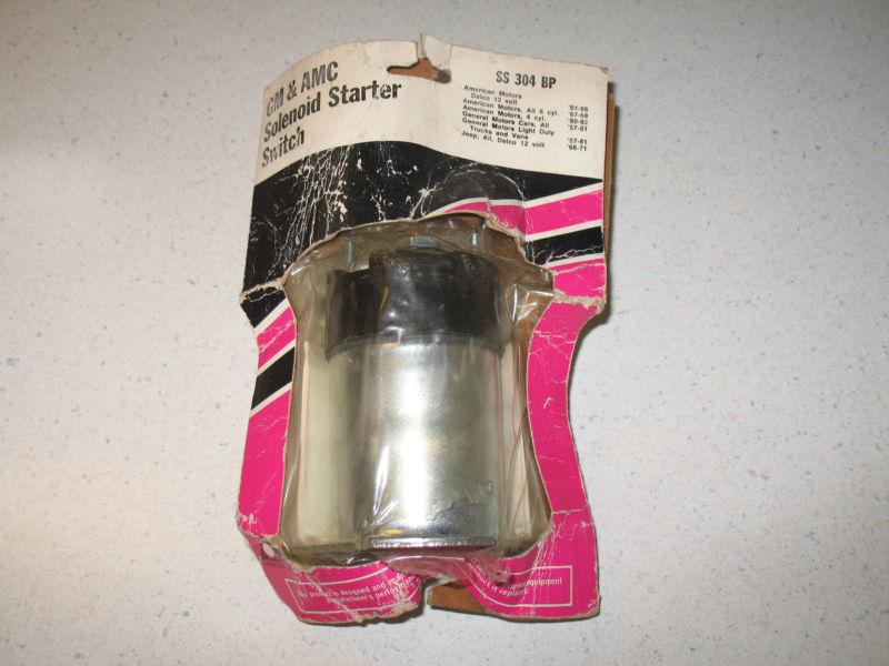 Nos brand new starter solenoid fits gm & amc cars 1957-1981 made in usa