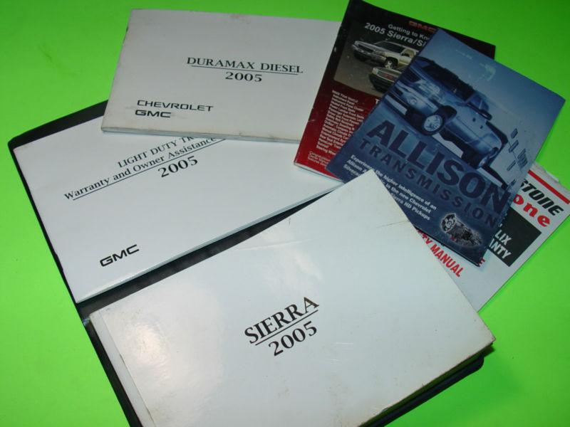 2005 gmc sierra truck duramax diesel owners manual 1500 2500 hd 4x4 z-71 slt sle