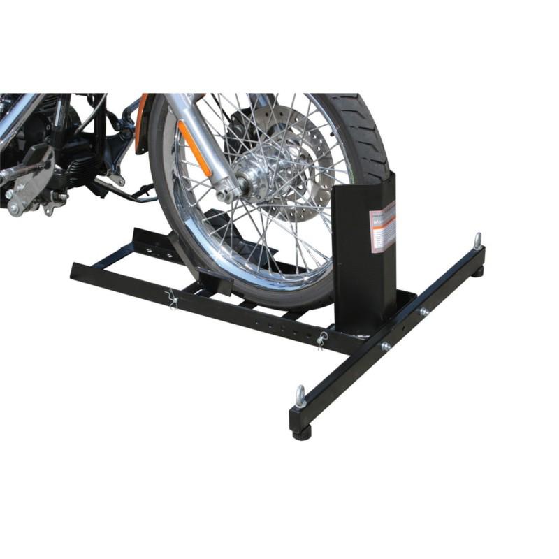 U.s. general motorcycle stand wheel chock, adjustable, 1800 lbs, 15 to 22" tires