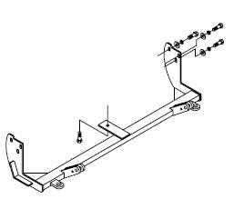 Blue ox bx2306 base plate for hyundai accent 95-98