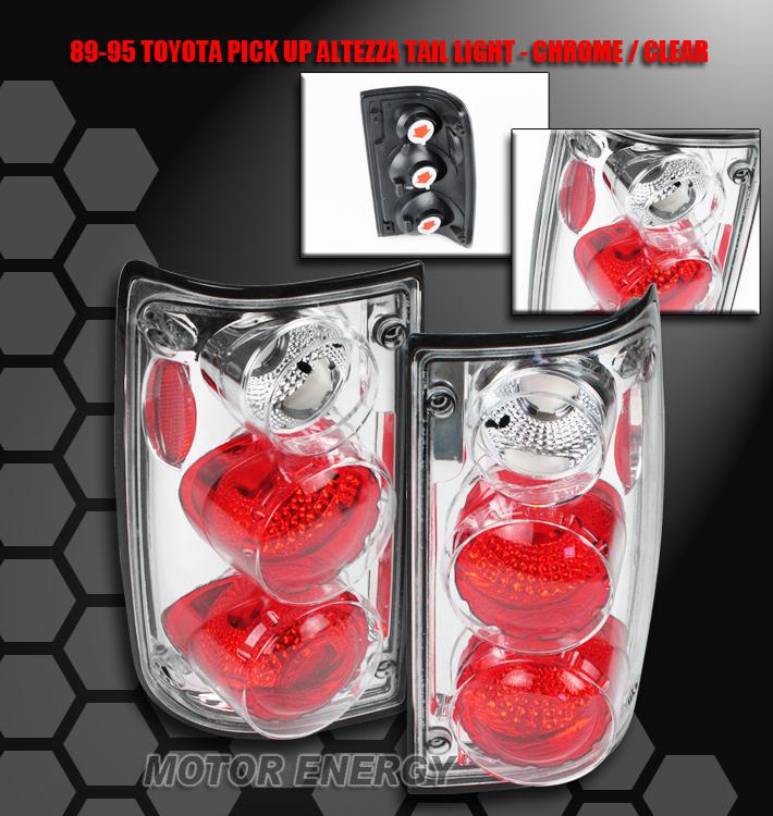 89-95 toyota pickup truck altezza tail light jdm chrome