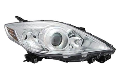 Replace ma2519124 - 08-09 mazda 5 front rh headlight lens housing halogen