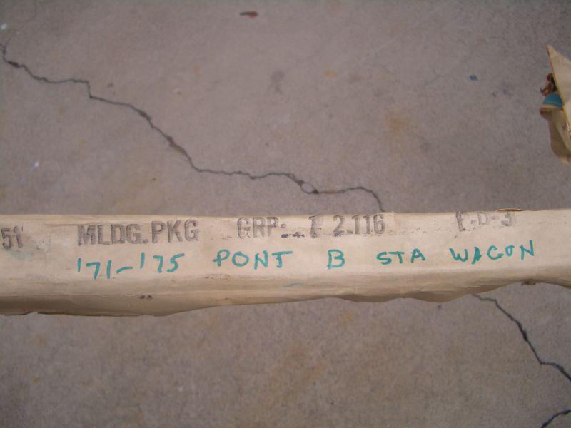 1971 72 73 74 75 PONTIAC NOS WHEEL OPENING MOLDING B STATION WAGON MODELS, US $34.99, image 2