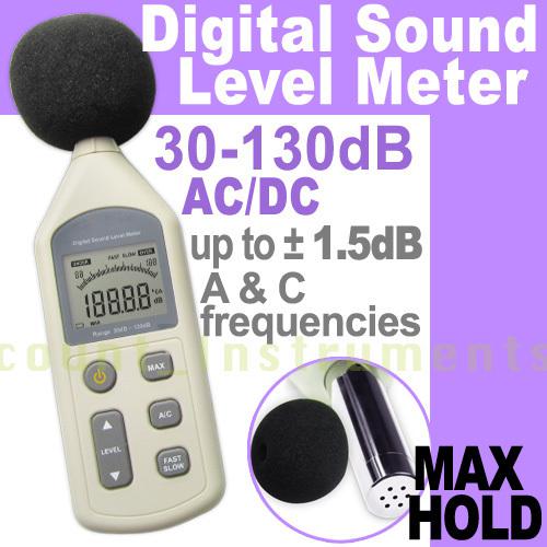 Digital sound level meter noise pressure 30~130 db decibel tester 31.5hz~ 8.5khz